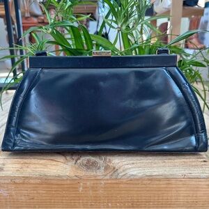 Stuart Weitzman Navy Leather Handbag